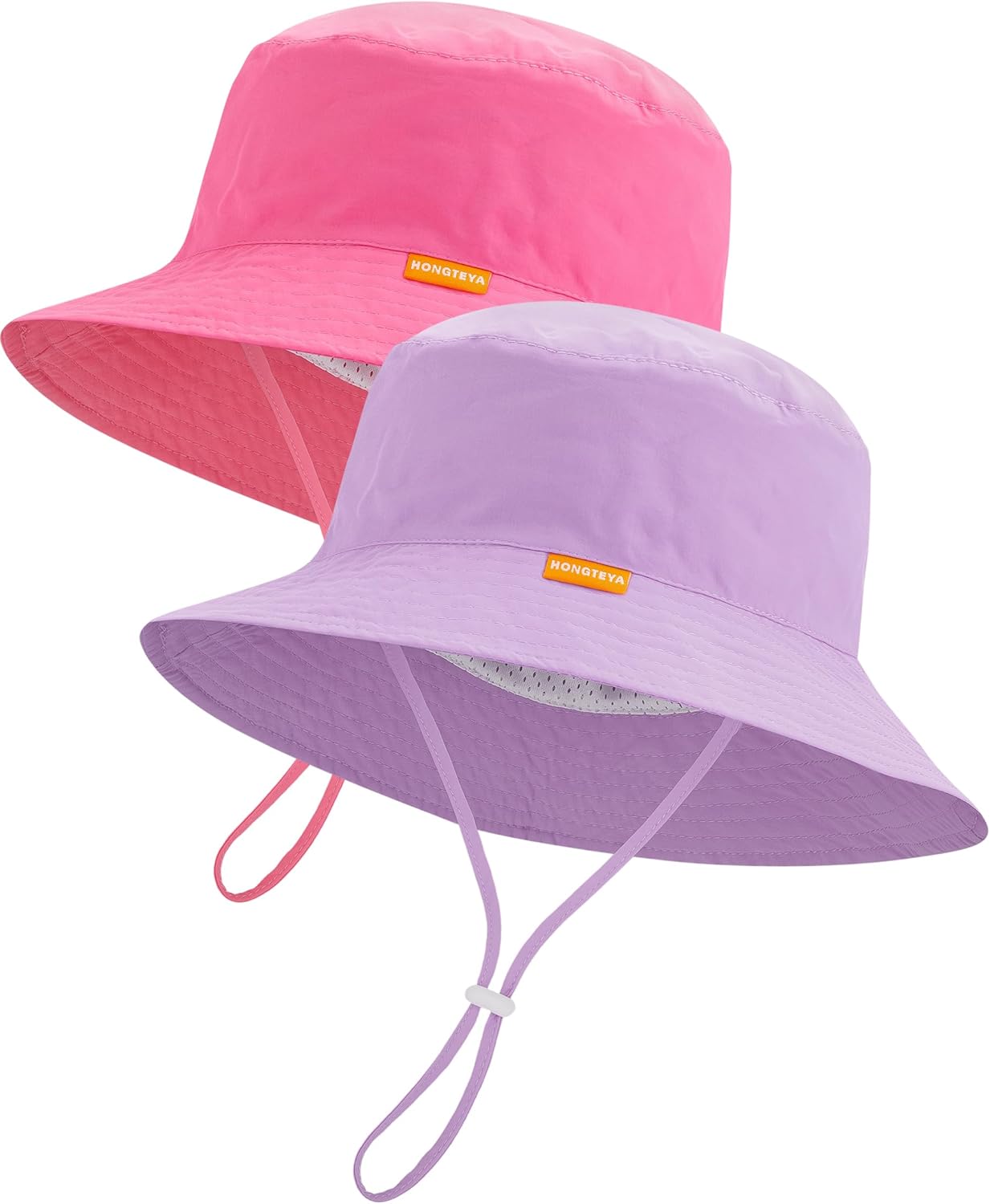 Baby Sun Hat Kids Summer UPF 50+ Toddler Bucket Hat Wide Brim Adjustable Beach Hats for Boys Girls Age 0-6 Years