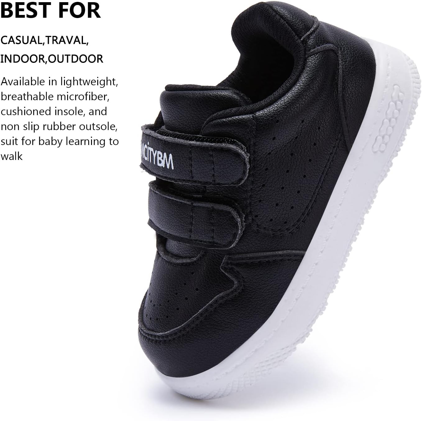 BMCiTYBM Baby Shoes Infant Boy Girl First Walker Shoes Toddler Walking Shoes Lightweight Non-Slip Sneakers for 6 9 12 18 24 Months