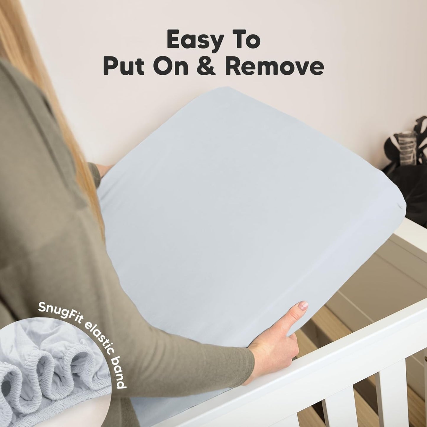 KeaBabies 2-Pack Organic Crib Sheets for Boys, Girls - 52x28 Fitted Crib Mattress Sheet Neutral