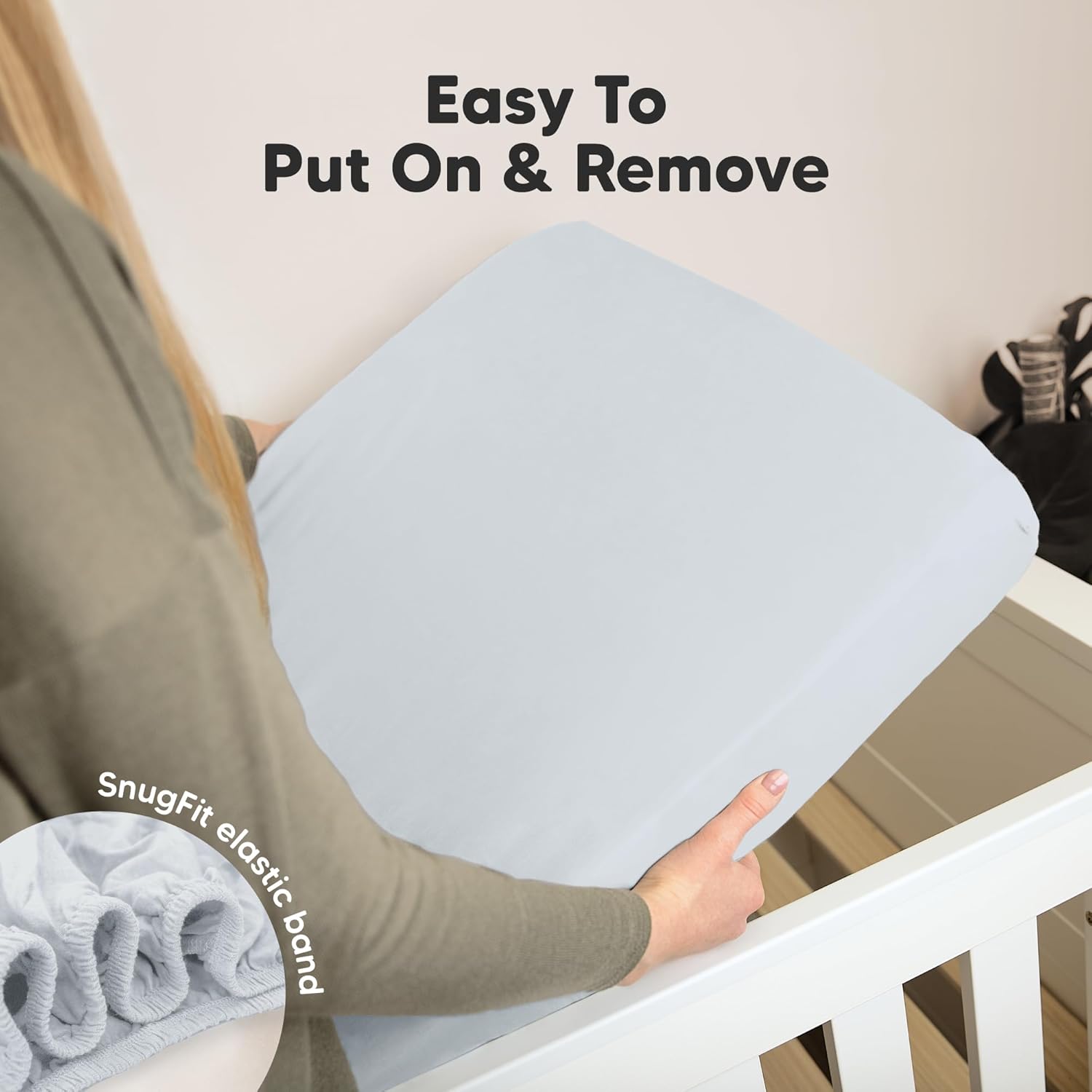 KeaBabies 2-Pack Organic Crib Sheets for Boys, Girls - 52x28 Fitted Crib Mattress Sheet Neutral