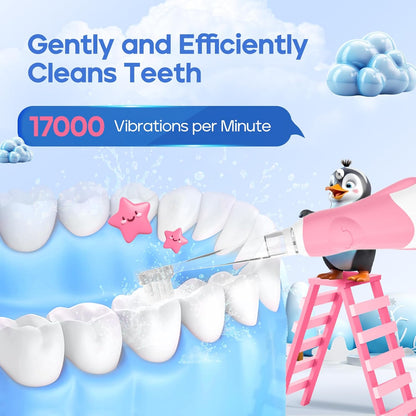 SEAGO Toddler Electric Toothbrushes for Baby Ages 0-3 Years, Baby Toothbrush with Smart Timer and