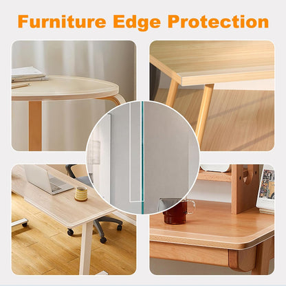 0.8 in x 9.84 FT,3 Pack Clear Soft Corner Protectors for Furniture Strip,Sharp Edge & Table Bumper,Window Edge,Wall Protector, Soft Corner Guards Safe for Proof,Table Corner Protectors in Family