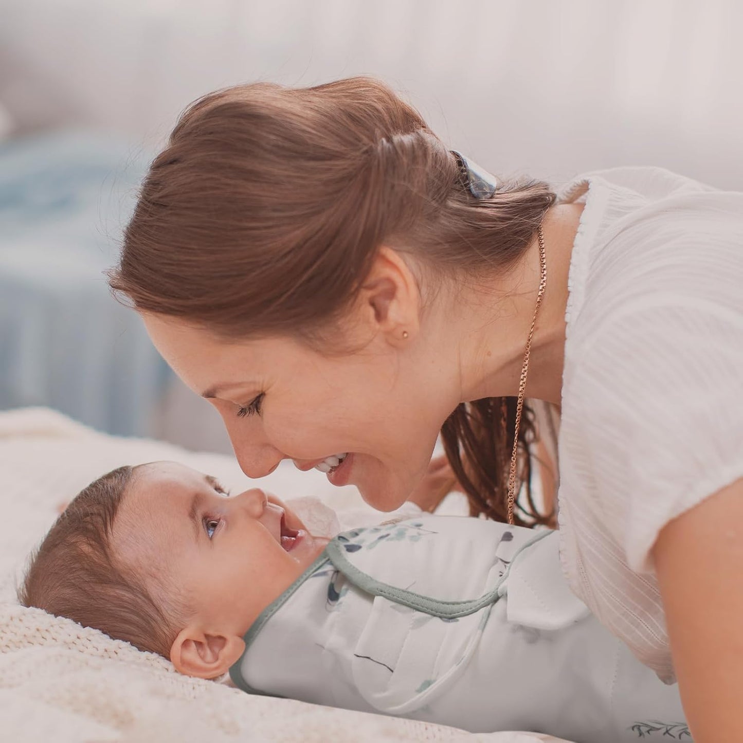 Baby Swaddle Sacks, 3-Pack Newborn Organic Cotton Swaddle Wrap, Adjustable Swaddling Blankets