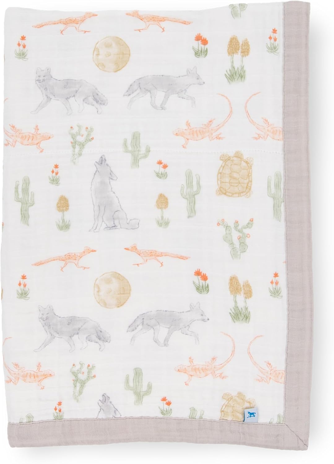 Little Unicorn Newborn Receiving Quilt | Ultra- Soft, Multi-Layered Muslin Fabric | Gift for