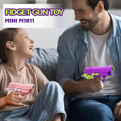 1911 3D Printed Small Pistol Toys, Stress Relief Pistol Toys for Adults, Fidget Toys Suitable for Relieving ADHD, Anxiety, Suitable Toys for Friends Adults and Kids Best Gift