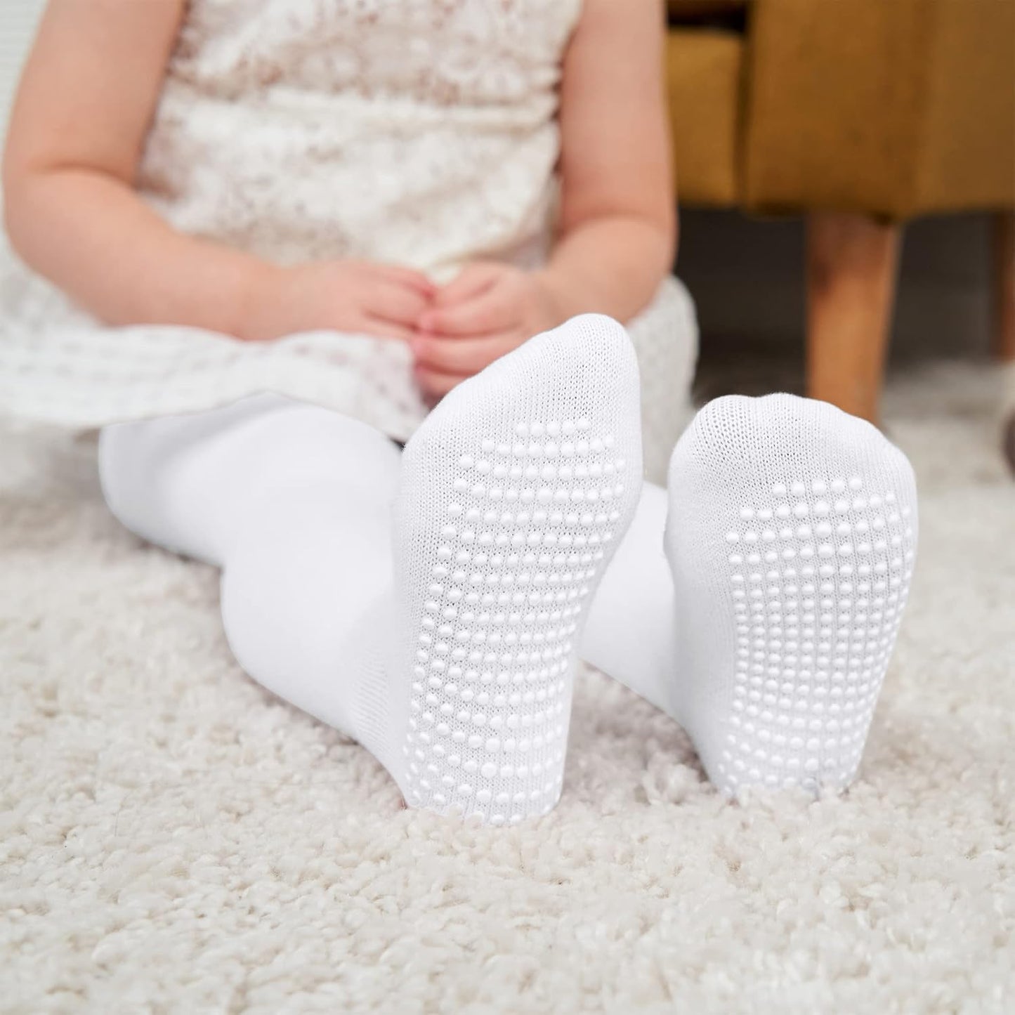 American Trends Baby Tights Non Slip Skid Baby Girl Tight Toddler Stocking Pants Cable Knit Infant