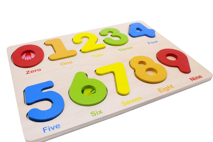 Aile Wooden Preschool Learning Number Puzzles Toys for Kids， Educational Toys.