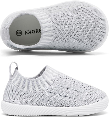 MORENDL Baby Toddler Walking Socks Non-Slip Breathable Unisex Casual Sneakers