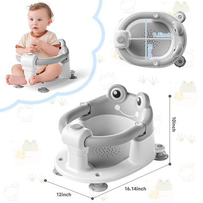 Baby Bath Seat for Babies 6 Months & up Non-Slip Toddler Bath Seats for Sitting Up Infant Bathtub