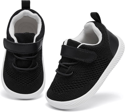 MORENDL Toddler Sneakers Baby Boys & Girls Barefoot Shoes Lightweight Breathable Walking Running Tennis Athletic Sport Shoes