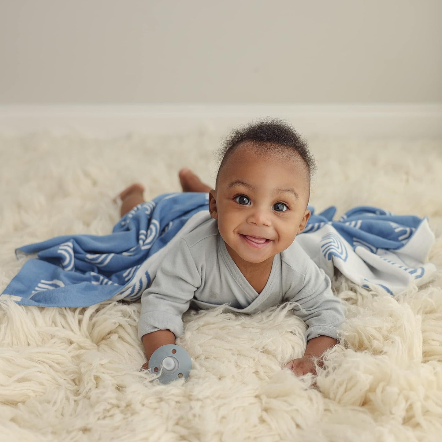 Baby Receiving Blanket Boys 100% Cotton Buttery Soft Cozy Receiving Swaddle Crib Stroller Blanket