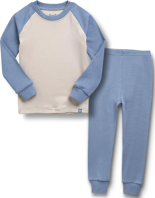 VAENAIT 6M-12Y Toddler Toddler Kids Toddler Girls Boys Soft Comfy Modal Tencel Solid Raglan