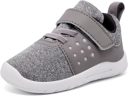 MORENDL Toddler Baby Shoes 0-4 Years Boy Girl Lightweight Breathable Non-Slip Sports Sneakers Running Walking Tennis Barefoot Shoes