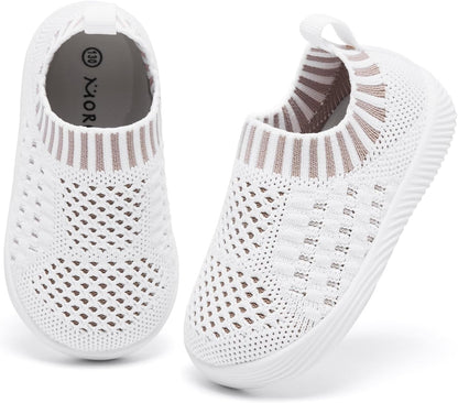 MORENDL Baby Toddler Walking Socks Non-Slip Breathable Unisex Casual Sneakers