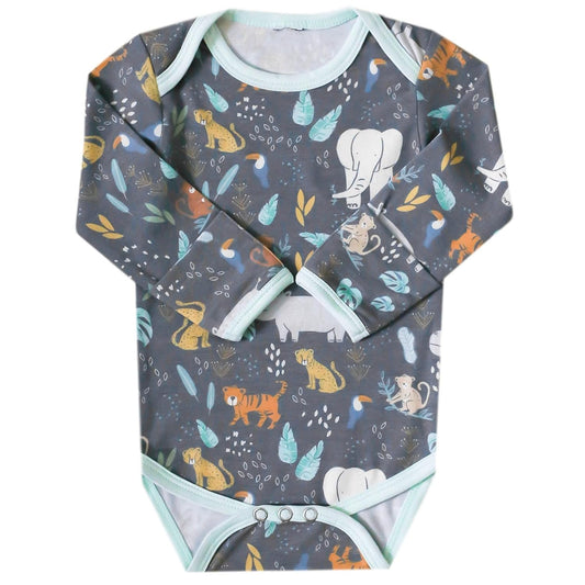 Copper Pearl Long Sleeve Bodysuit Baby: Ultra Soft Baby for Newborns, Boys, and Girls - Stylish, Comfortable, Overlap Shoulders, Premium Knit Fabric - 12-18 Months, Bengal