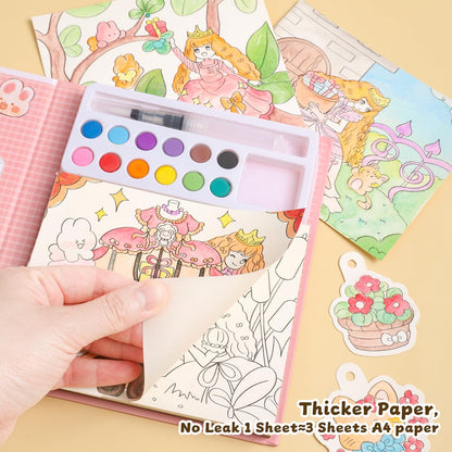 Paint with Water Coloring Books for Kids Ages 3-5, 4-8 – Cute Coloring Book for Teens,Arts and Crafts for Kids Ages 3 4 5 6 7 8+, Birthday Gift Toys for Girls Boys,Travel Toys -Princess