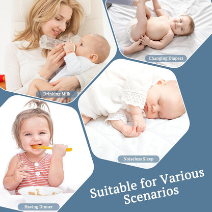 BEDLORE Waterproof Crib Mattress Protector 2 Pack, Ultra Soft Bamboo Viscose Crib Mattress Pad