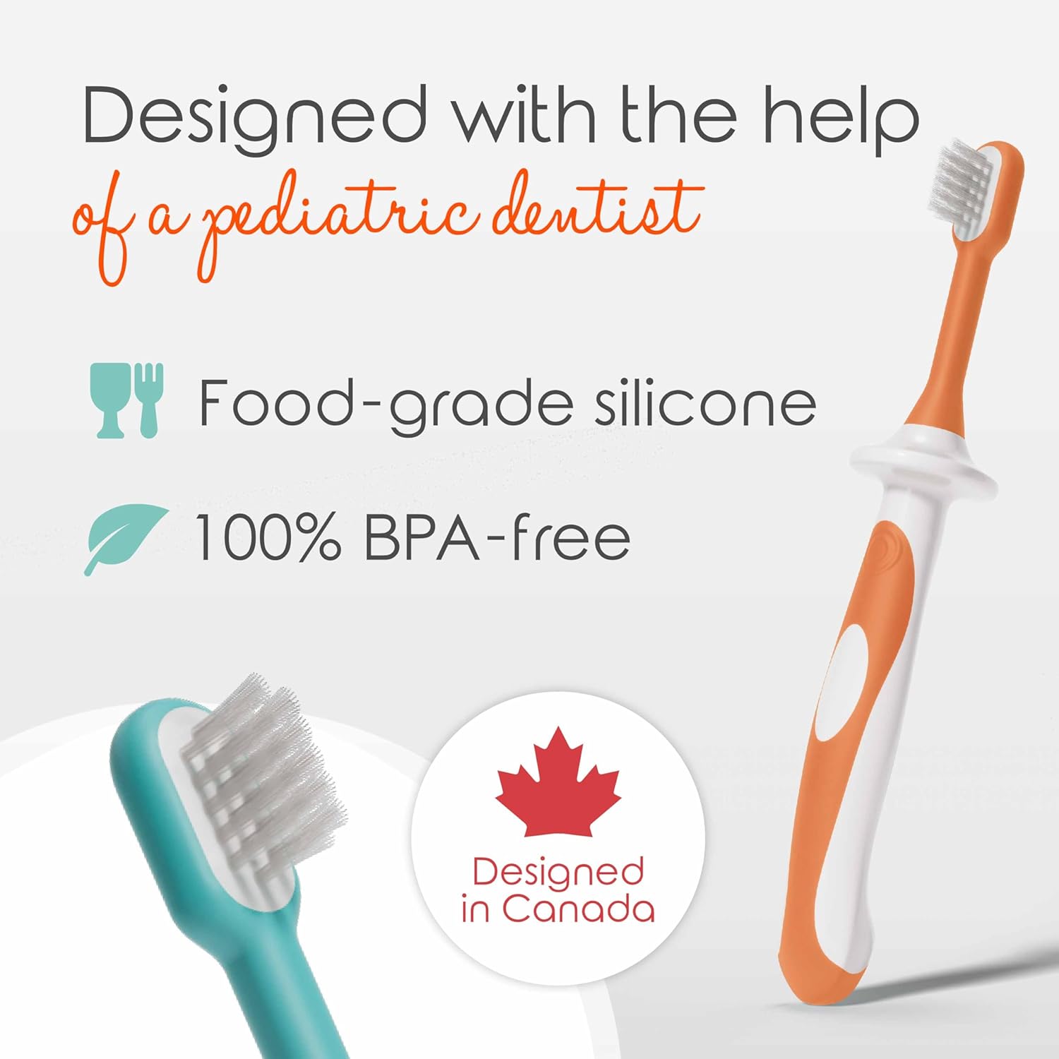 Cherish Baby Care Toddler Toothbrushes 1-2 Years (4-Pack) - BPA-Free & Safety-Tested Kids