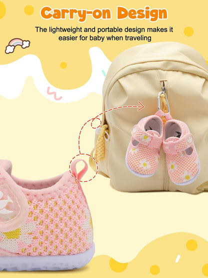 FEETCITY Barefoot Baby Shoes Girls Boys Walking Shoes Infant Sneakers Lightweight Flexible Newborn Dress School Shoe