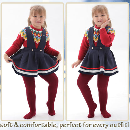 Mini angel Baby Tights Toddler Girl Tights Seamless Cable Knit Leggings Soft Cotton Stockings Pantyhose 3/4/5 Pack