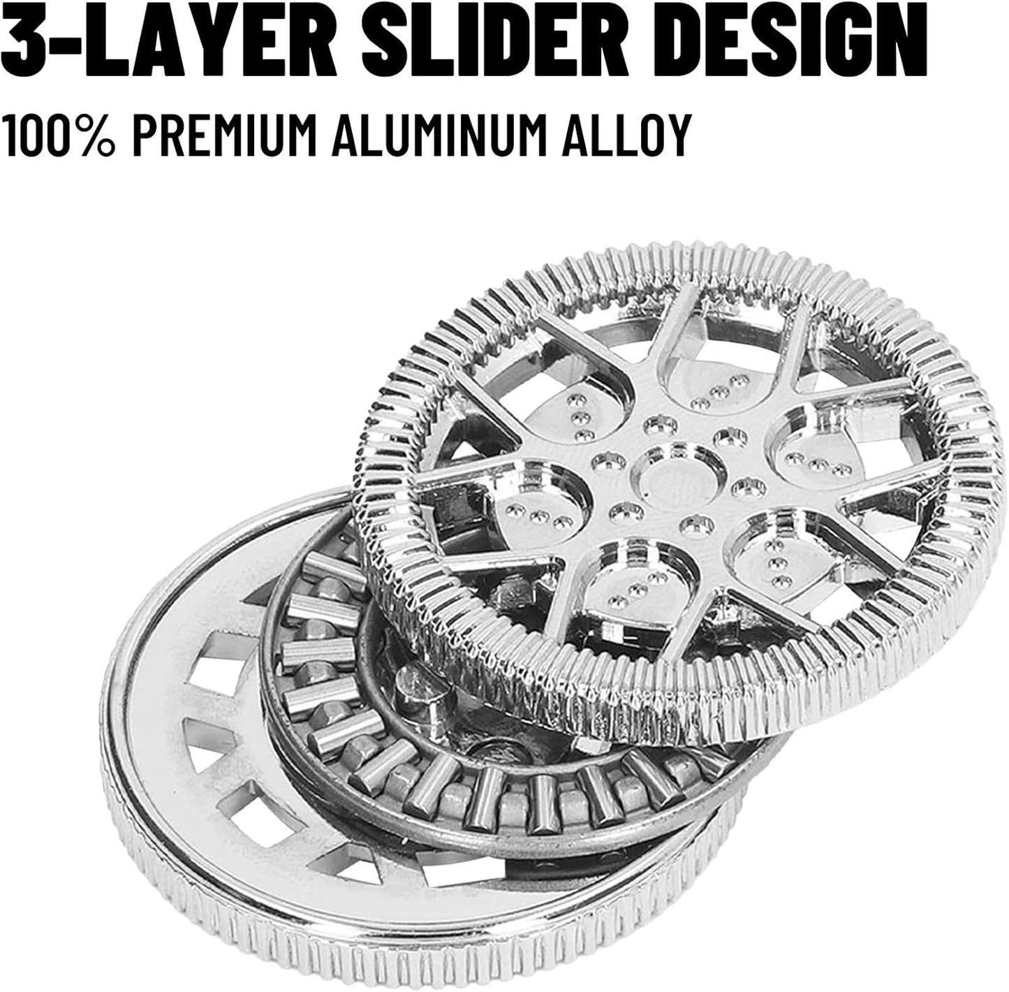 Metal Fidget Toys for Adults, Magnet Fidget Slider Haptic Coin EDC, ADHD Tool Anxiety and Stress Relief Toys, Birthday Gifts for Men (Silver)…