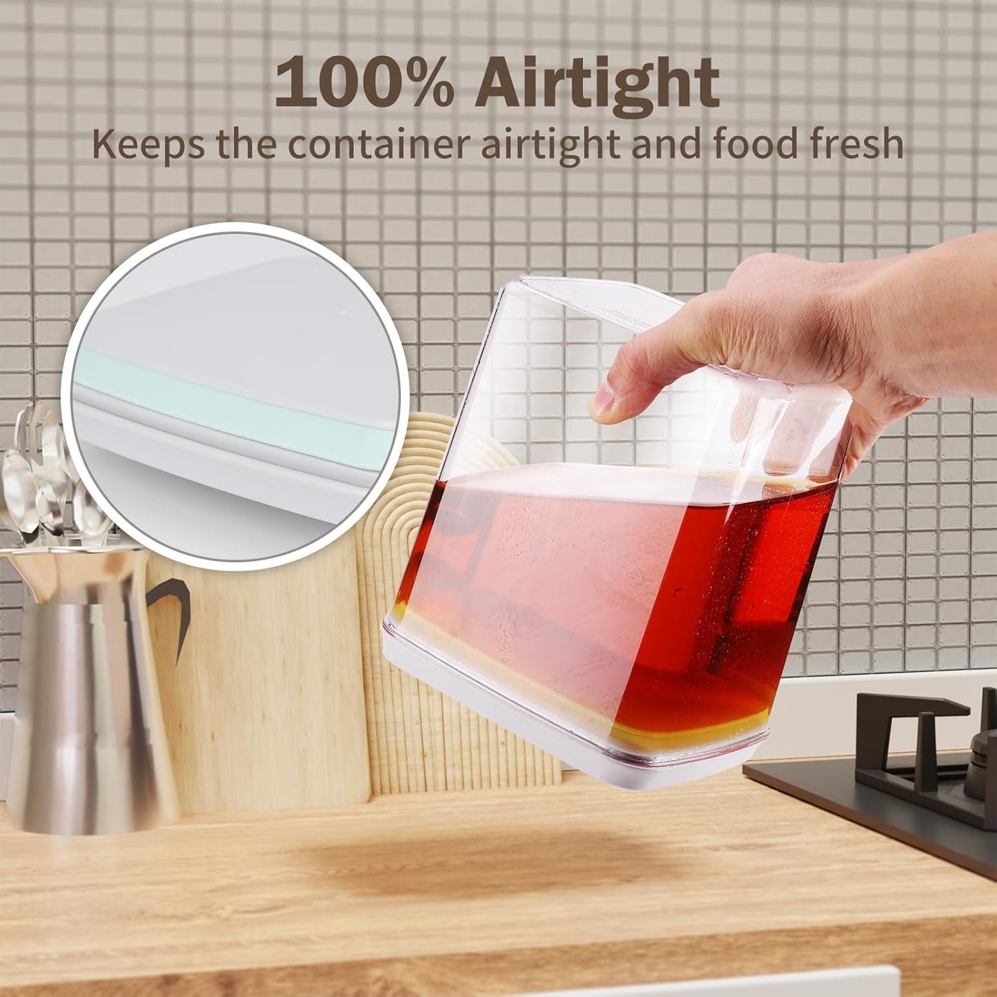 Pop Food Storage Containers Airtight Food Storage Containers Set with Lids Kitchen Pantry