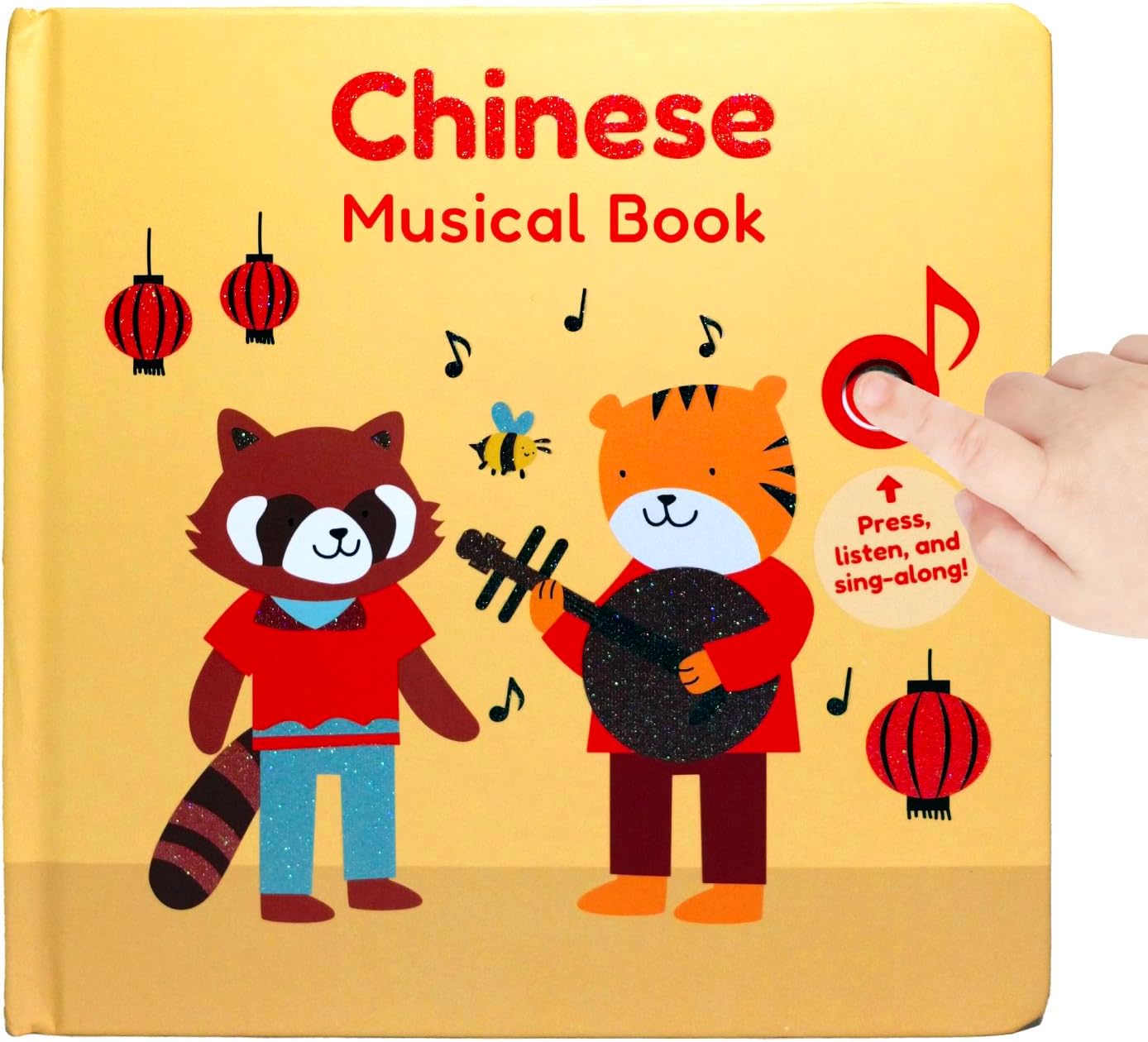 Cali's Books Chinese Nursery Rhymes Book - Sound Books for Toddlers 1-3. Chinese Baby Book - Music Toys for Bilingual Children with Lyrics & Translation