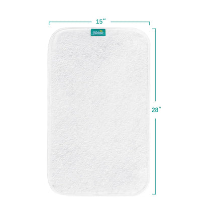 Changing Pad Liner 5 Count, Waterproof Larger Changing Pad Cover 28" X 15", Cotton Terry, Absorbent & Skin-Friendly Changing Pad Liners (Solid Improved Thickness)