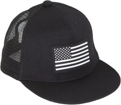 Baby Hats - Baseball Hat, Newborn Youth Flat Brim Mesh Trucker Surf Skate Bubba Bro Fitted Beach Cap Gorros para Bebes