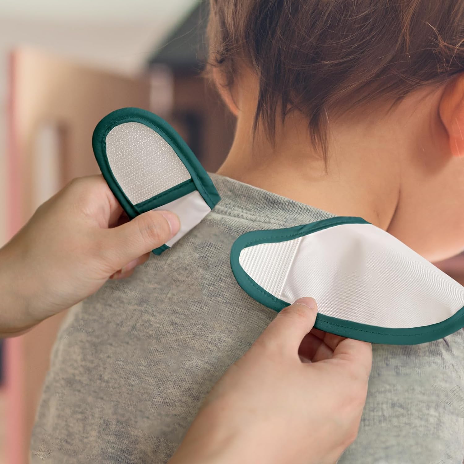 Mess Proof Baby Bib 3 Pack, Waterproof Led Weaning Baby Feeding Bibs with Food Catcher, Travel