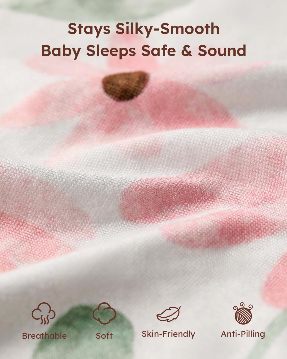 Yoofoss Pack and Play Sheets Girl 2 Pack, 38x26 Mini Crib Sheets Fitted for Baby Compatible with
