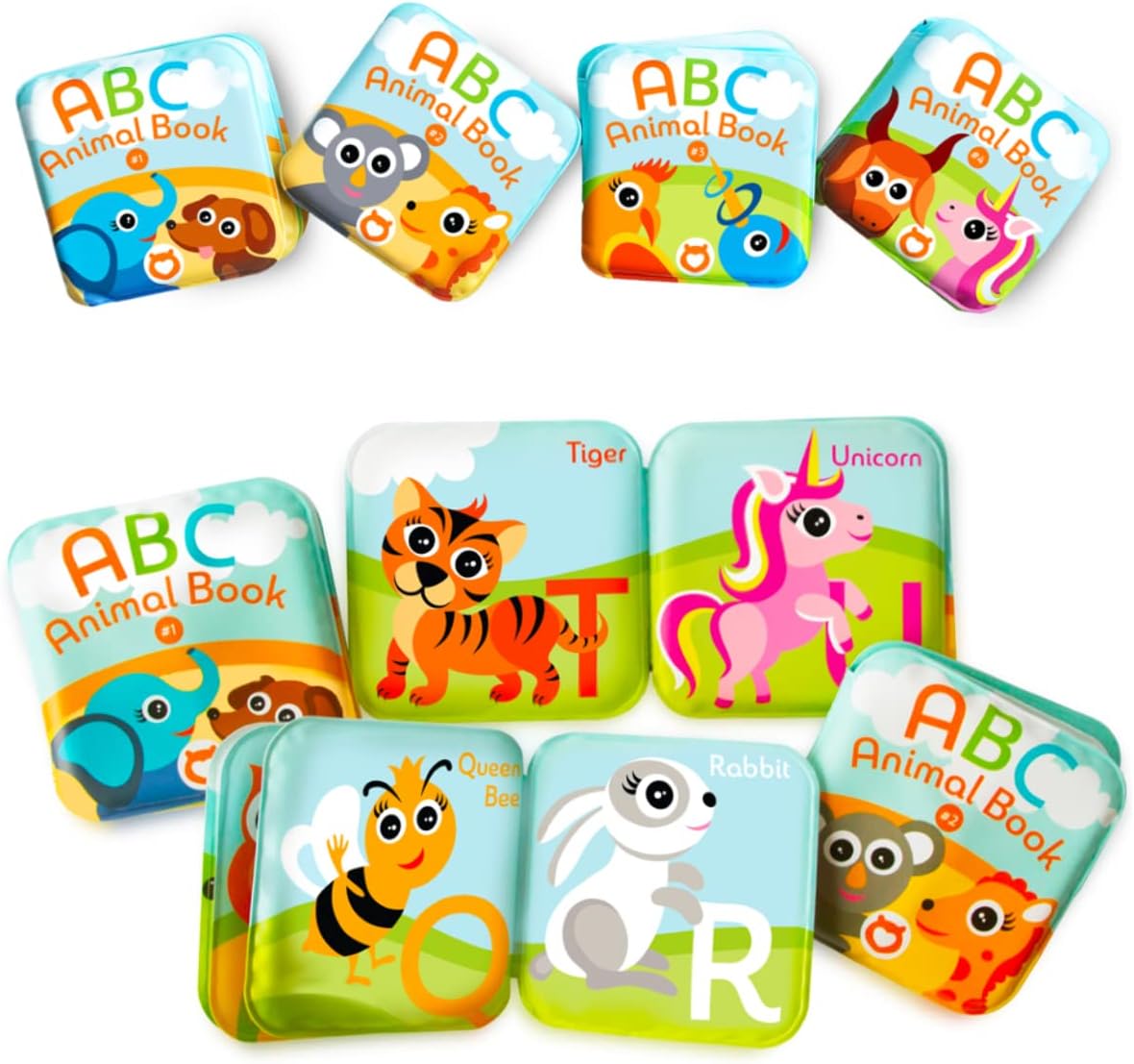 Floating Baby Bath Books. Kids Learning Bath Toys. Waterproof Bathtime Toys for Toddlers. Kids