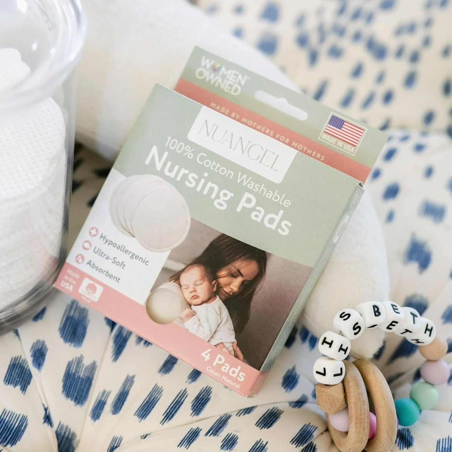 Natural Cotton Washable Nursing Pad, Essential for Newborn Care, Perfect Breast Pads for Leaking