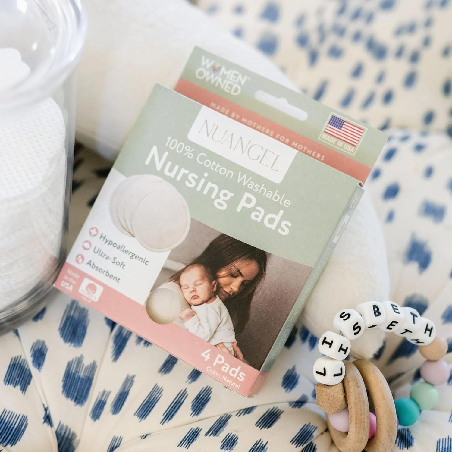 Natural Cotton Washable Nursing Pad, Essential for Newborn Care, Perfect Breast Pads for Leaking