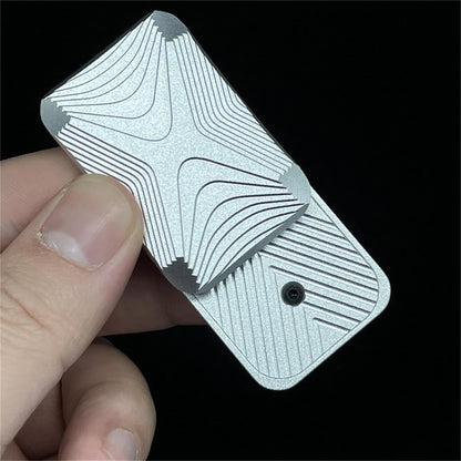 Unrestricted Push 3 Click Haptic Slider EDC Fidget Clicker Metal Fidget Toys ADHD Tool Anti-Anxiety Office Desk Toys Adult Stress Relief Toys (X Alloy Haptic Slider)