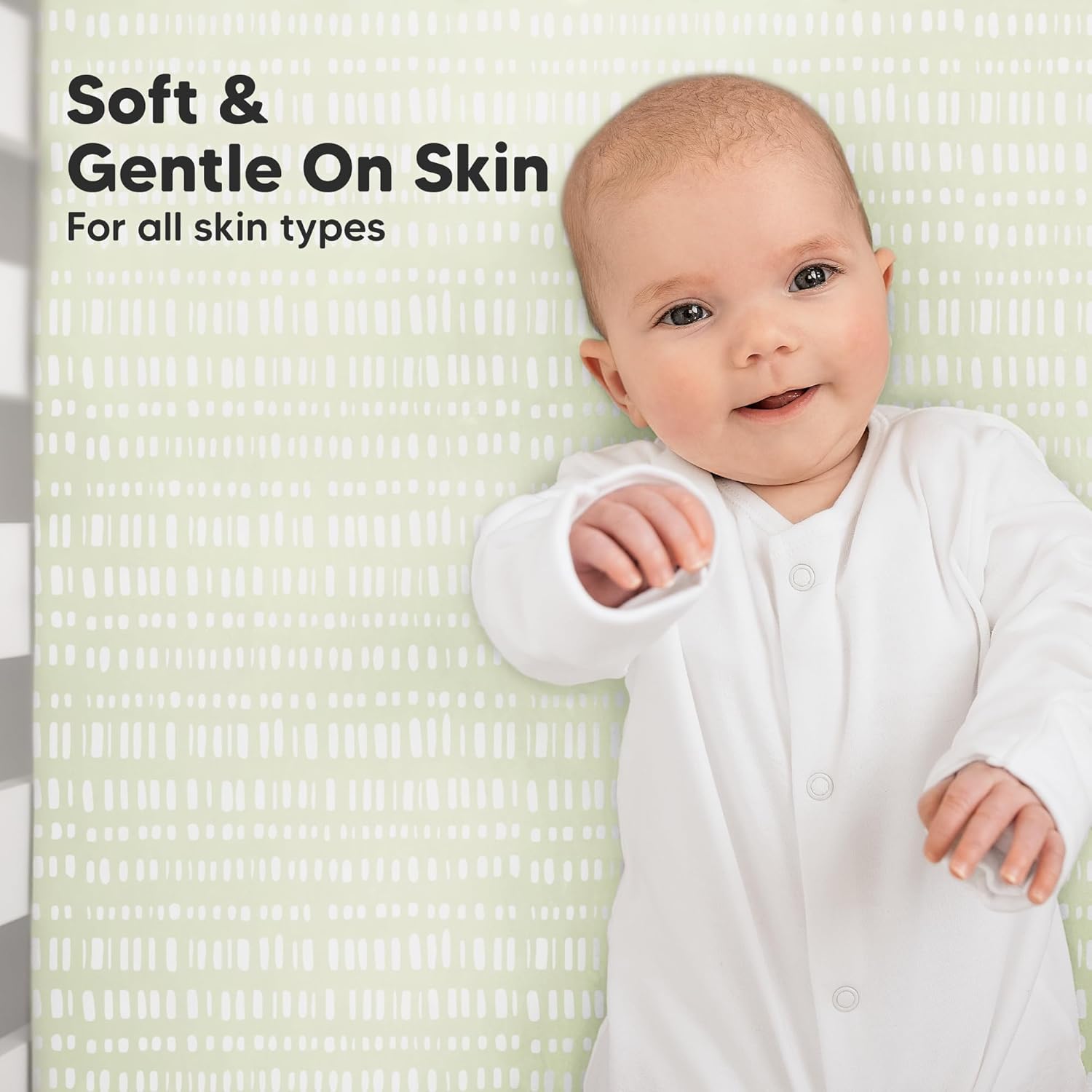 KeaBabies 2-Pack Organic Crib Sheets for Boys, Girls - 52x28 Fitted Crib Mattress Sheet Neutral