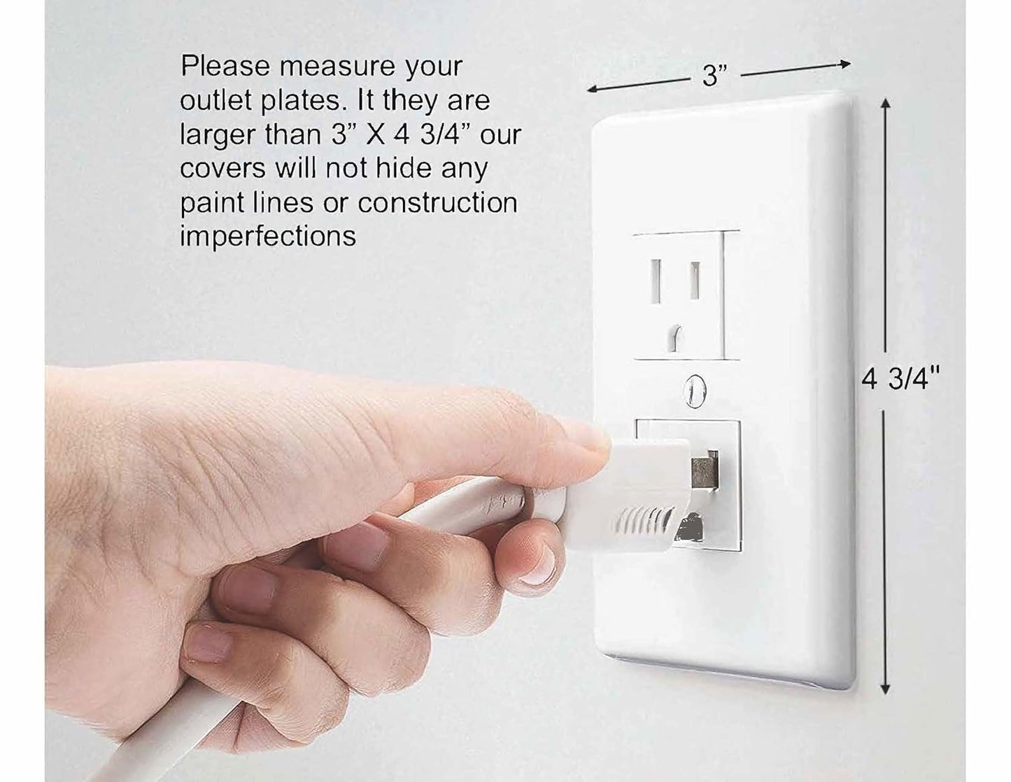 Safety Innovations Self-Closing Babyproof Outlet Covers - (for Center Screw Outlets Only) an Alternative to Wall Socket Plugs for Child Proofing, (12-Pack), (1-Screw), (White) White)