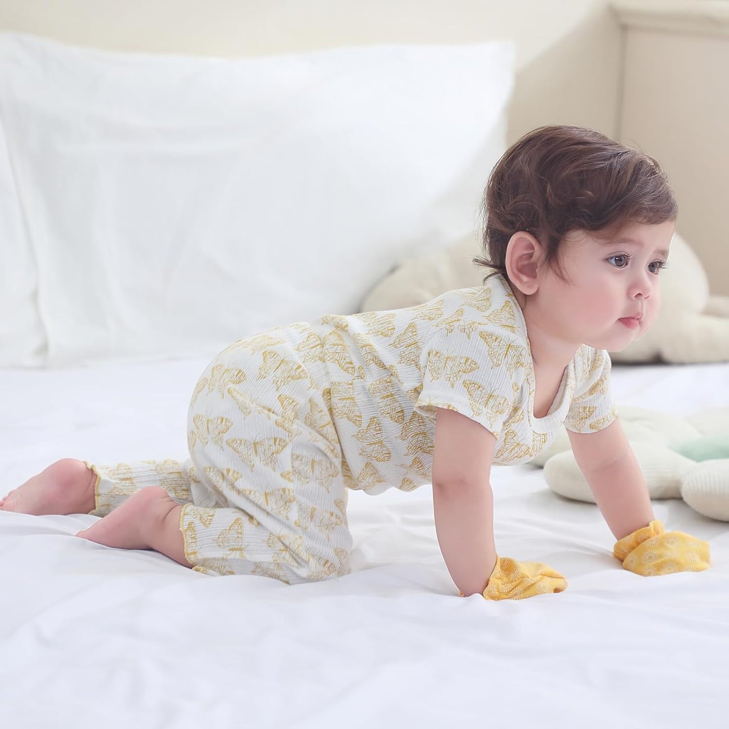 Baby Bodysuit and Pant Set Summer Ribbed Mix Match Infant Boy Girl Clothes Outfits