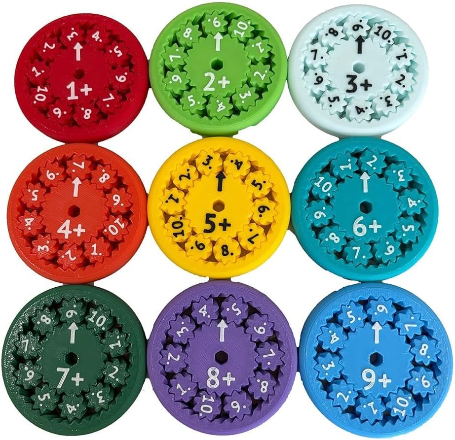 Math Fidget Spinners Multiplication Fidget Toy Math Toys Math Games Facts Fidget Game Flying Spinner fact The Math Fidget Toy for Kids