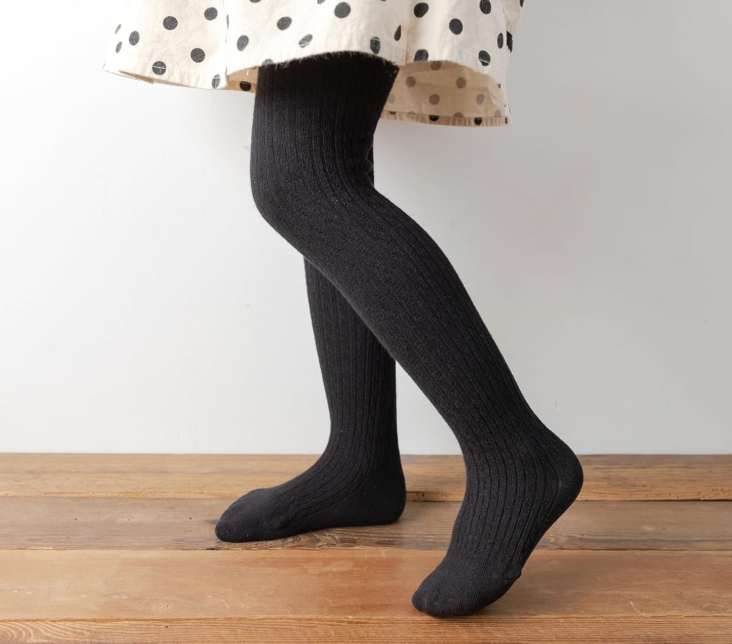 CHUNG Toddler Little Girls Cotton Tights Footed Thick Winter Cable Knit Legging Pantyhose Stocking