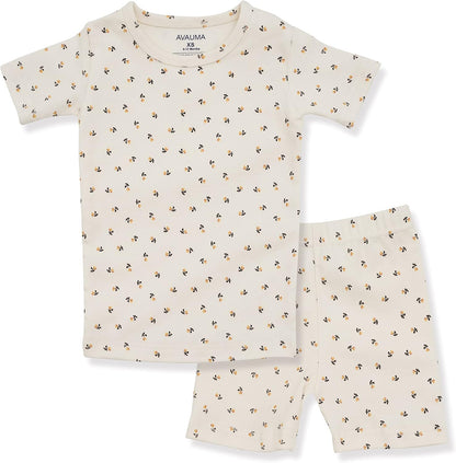 AVAUMA Baby Boys Girls Pajama Set 6M-7T Kids Cute Toddler Snug fit Pattern Design Pjs Cotton Sleepwear