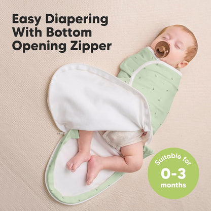 Baby Swaddle Sleep Sacks with Zipper - 3-Pack Swaddles for Newborns 0-3 Months, Infant, Baby Girls