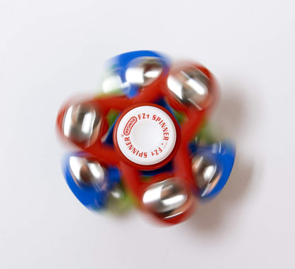 Duncan Toys Fidget Spinner Pack, Fidget and Sensory Toy Value Pack, Assorted Shapes, 4 Fidget Spinners, Multicolor