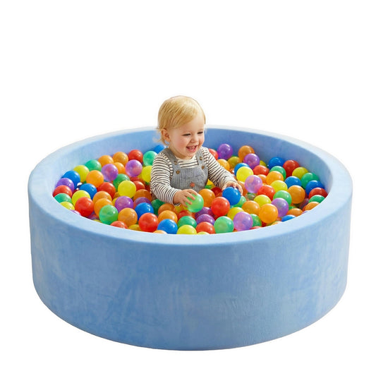 Baby Foam Ball Pit, 35.4"x 11.8" Ball Pits for Toddlers,Blue