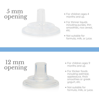 Subo Baby Food Bottle Starter Set | No Mess Baby Toddler Self Feeder | Squeeze Free Design for Purees, Smoothies, Yogurt, Oatmeal, or Thickened Liquids | Reusable Silicone Washable Cup (Blue)