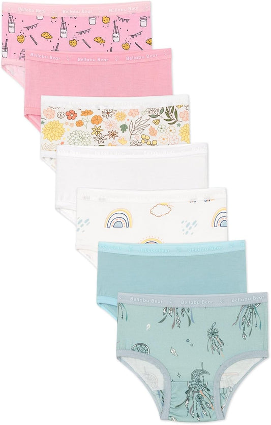 Bellabu Bear Girl's Rayon from Bamboo Underwear 7-Pack