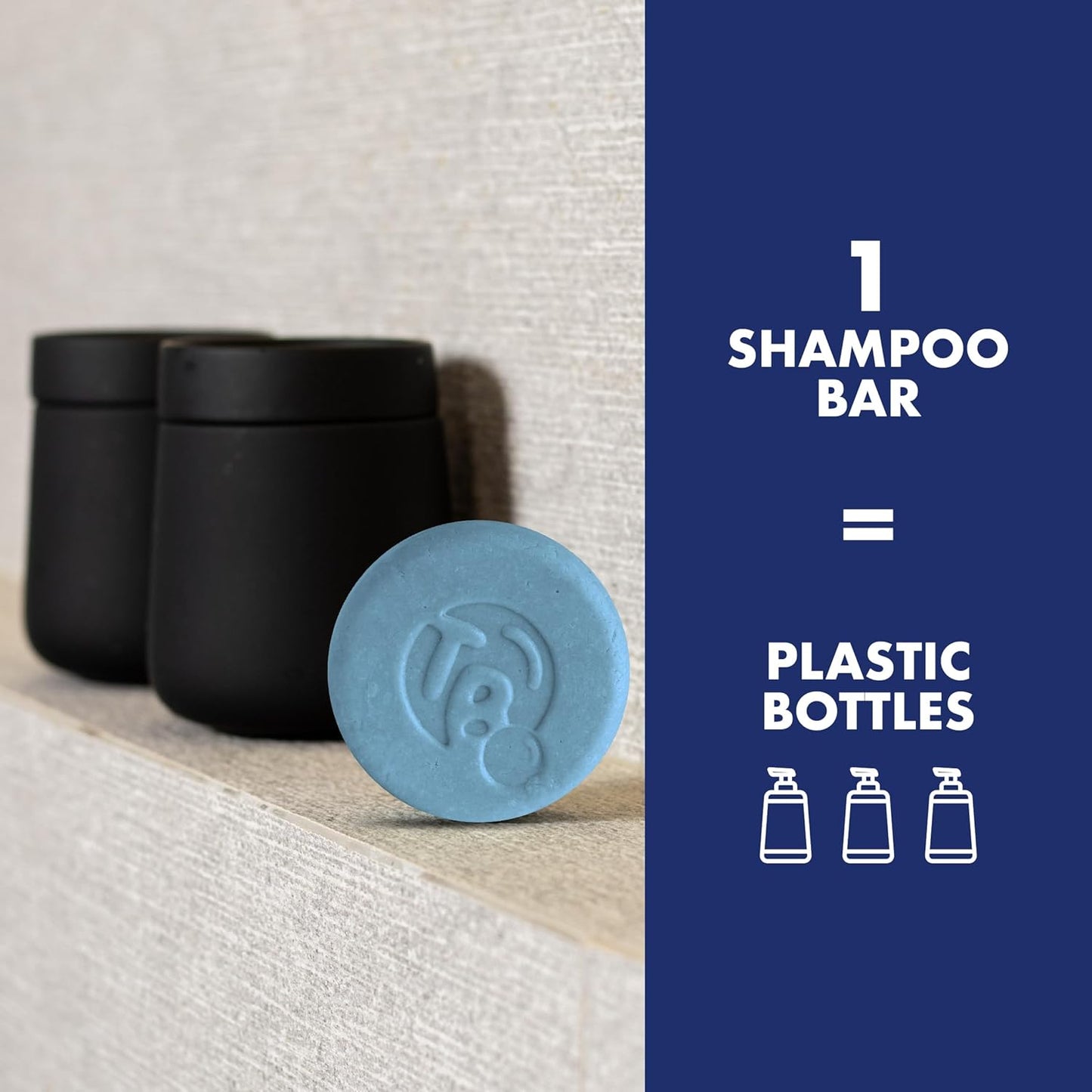Argan Oil + Bamboo Extract 3-in-1 Shampoo Bar for Men - For Hair, Beard & Body - Deep Clean