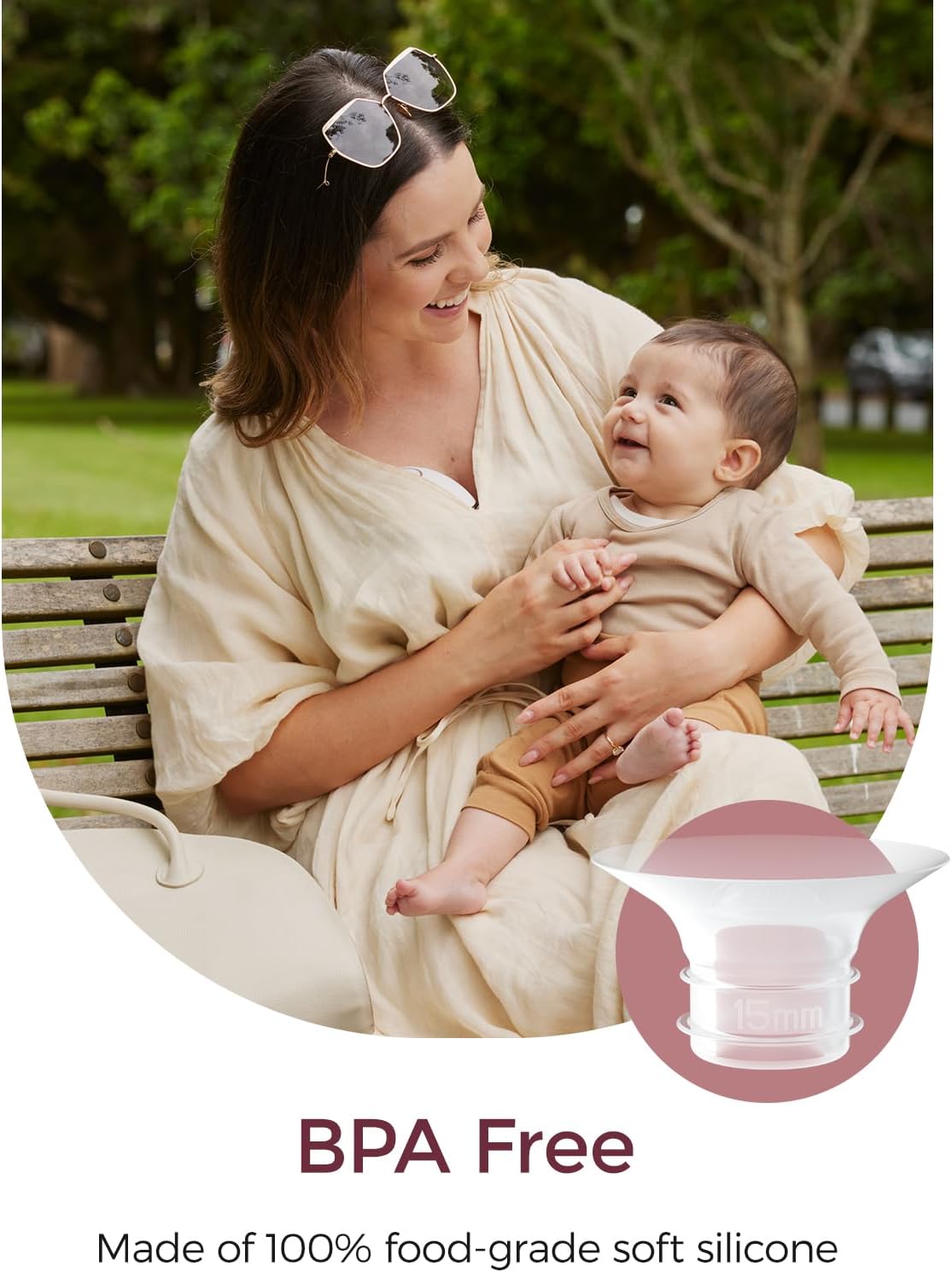 Momcozy Mobile Style | M6 21 mm Flange Insert, Original Mobile Style | M6 Breast Pump Replacement