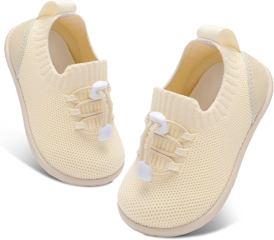 FEETCITY Baby Shoes Boys Girls First Walking Shoes Lightweight Infant Sneakers Slip On Shoe