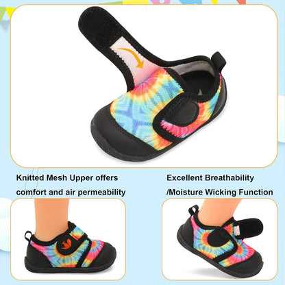 FEETCITY Baby First Walking Shoes Boys Girls Infant Sneakers Crib Shoes Breathable Lightweight Slip On Shoes